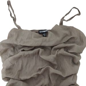 Express Golden Brown Ruffled Tank top. Size Medium.